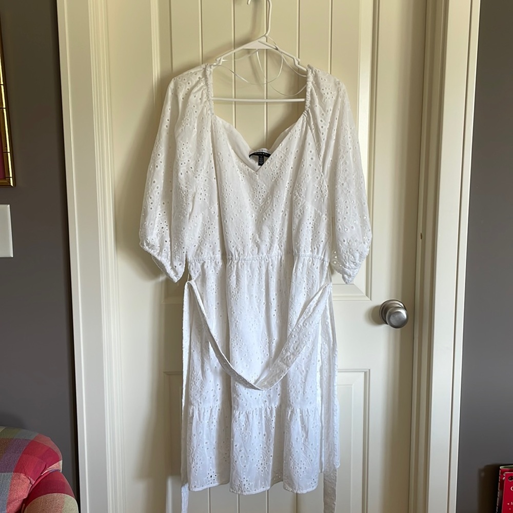 Size 20 Eloquii elements White dress